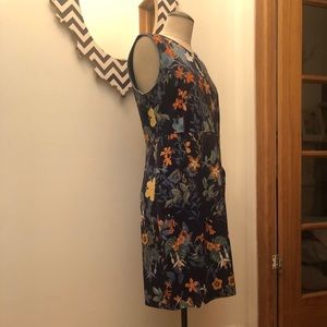 Sleeveless Dress, Size 12, Navy Multi